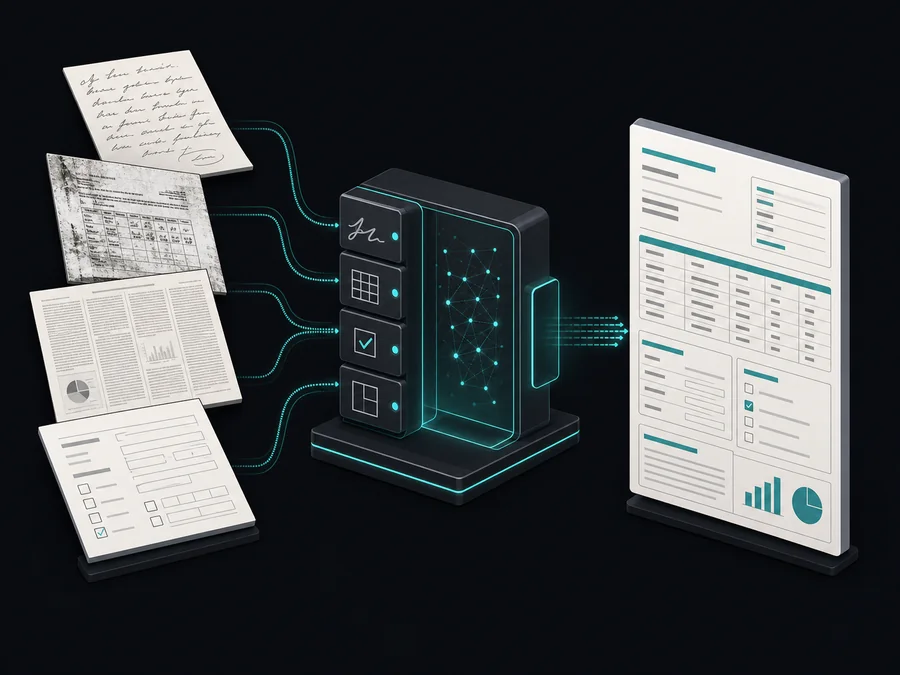 Bring the whole record into Strive, including scans, signatures, forms, tables, and complex layouts.